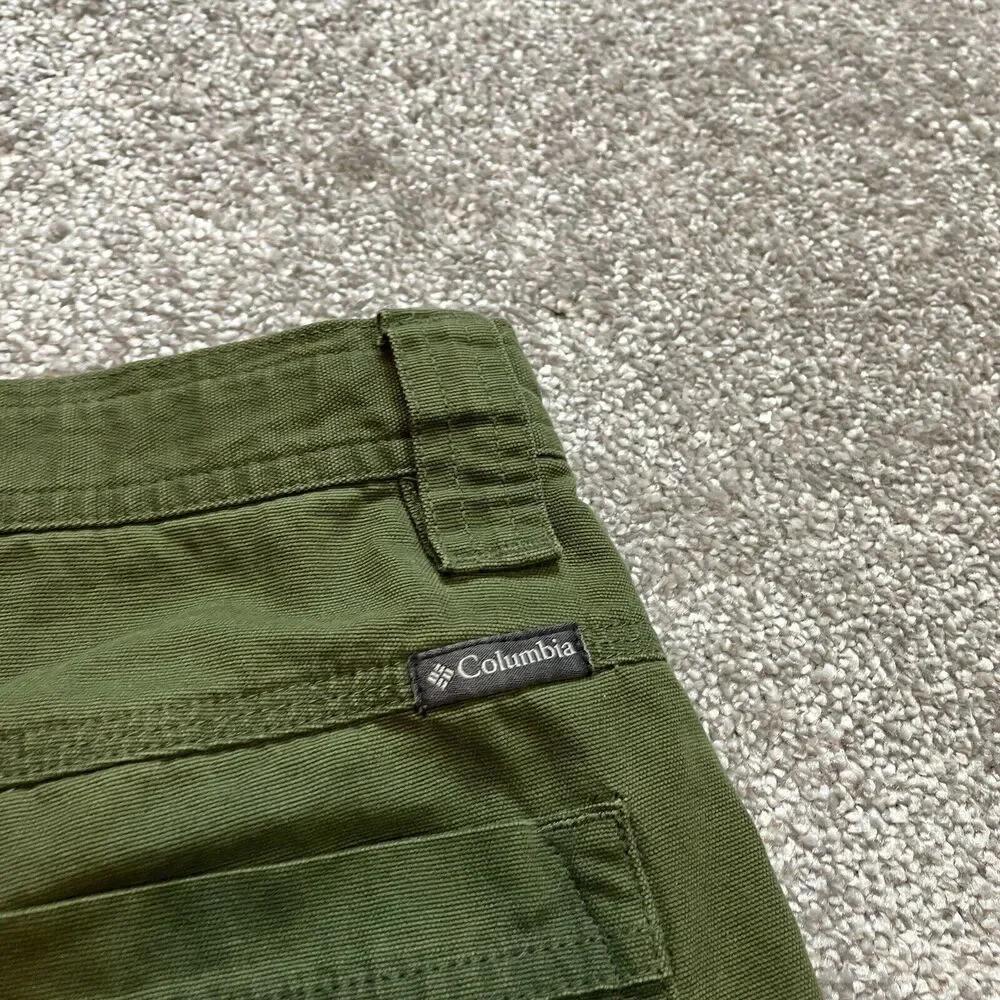 Columbia Chino Shorts Mens 38 Green Cotton Outdoor hiking Adult 11